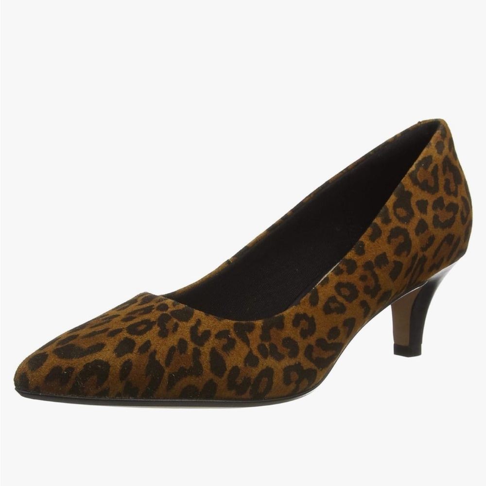 New Clarks Women's Linvale Jerica Animal Print Pump Size 9.5